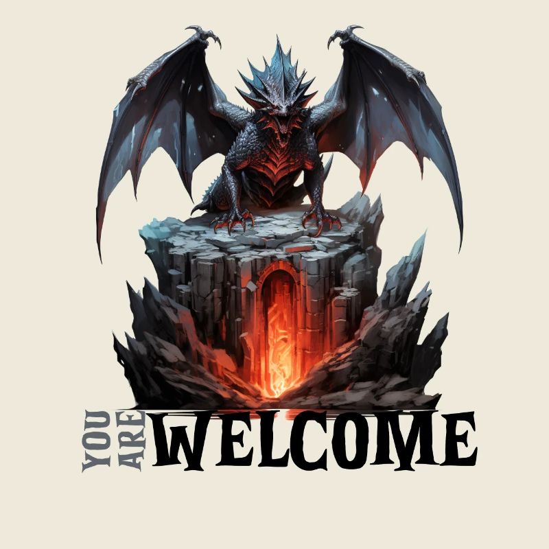 Willkommen In Der Drachenhöhle RPG Shirt
