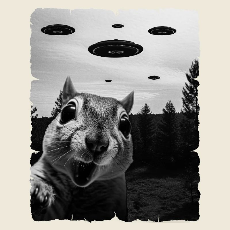 Eichhörnchen Auserirdisch Invasion Uap Weirdcore