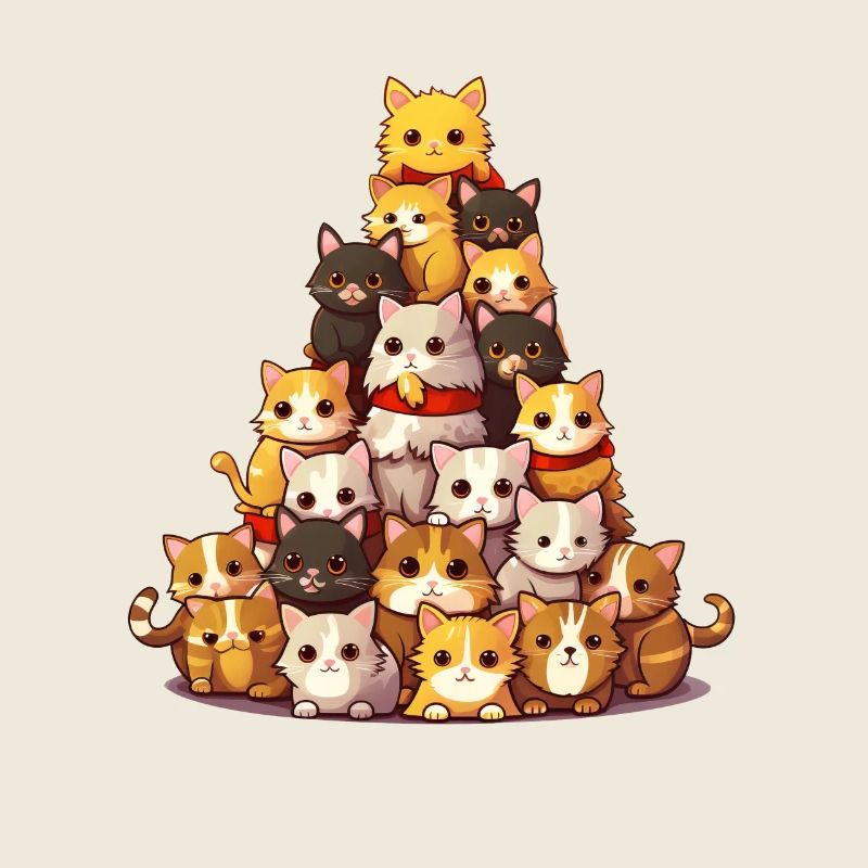 Weihnachtskatzenturm: Festlicher Katzenbaum aus