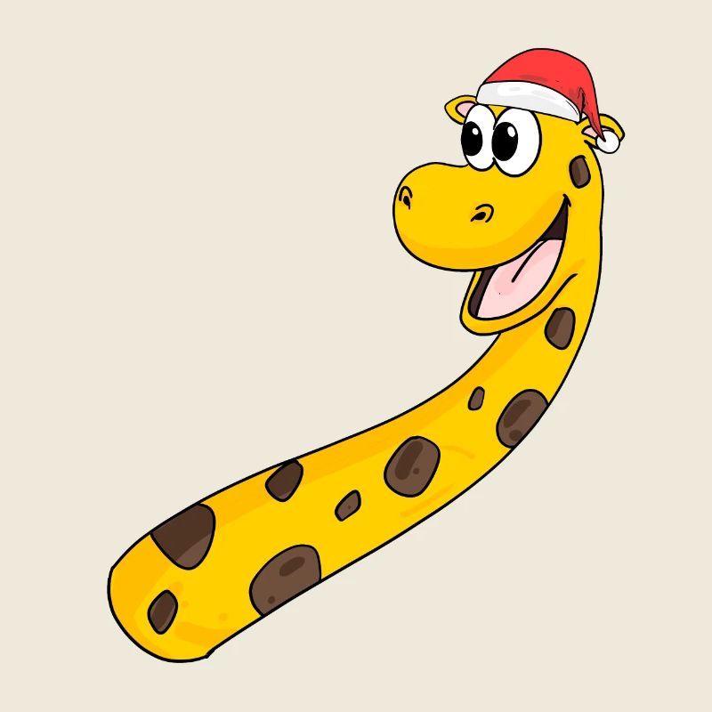 Giraffe Weihnachten