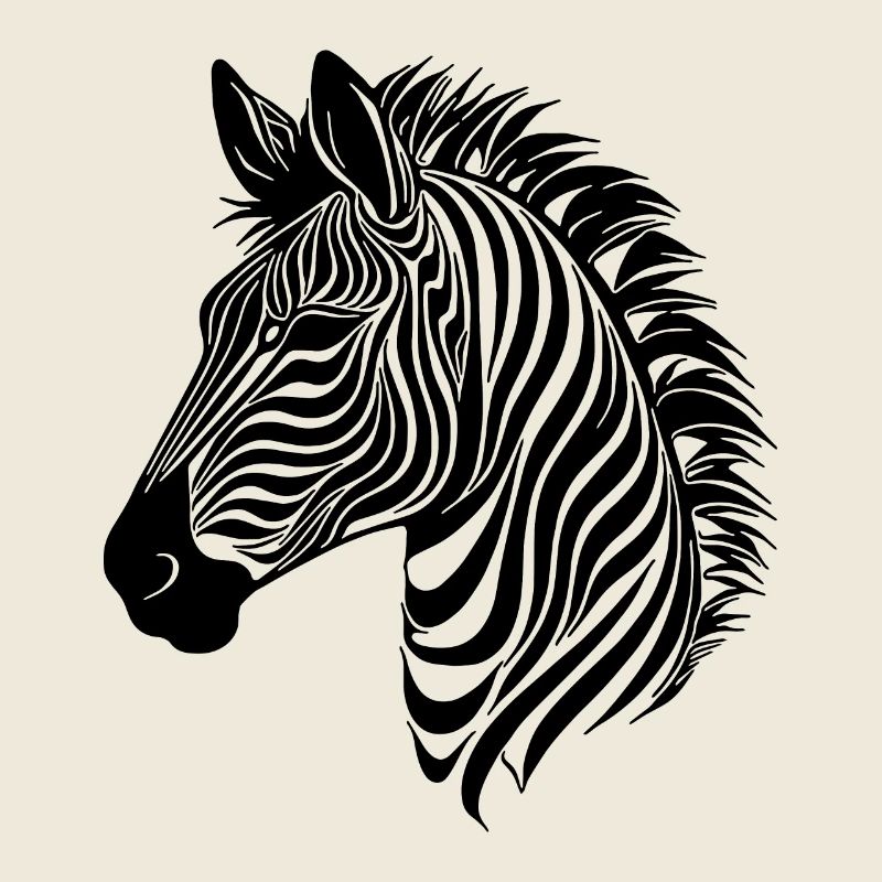 Zebra Elegant with Safari Stripe Pattern