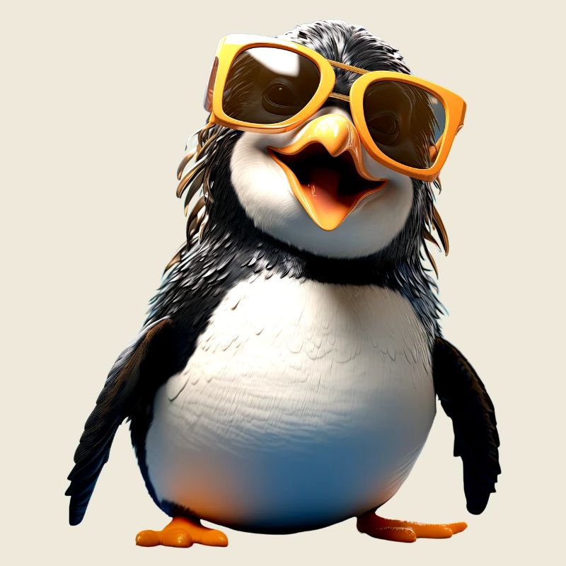 Pingouin lunettes de soleil cadeau j’aime pingouins