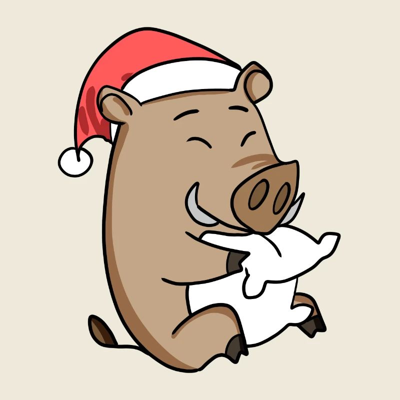 Wildschwein Weihnachten Schwein