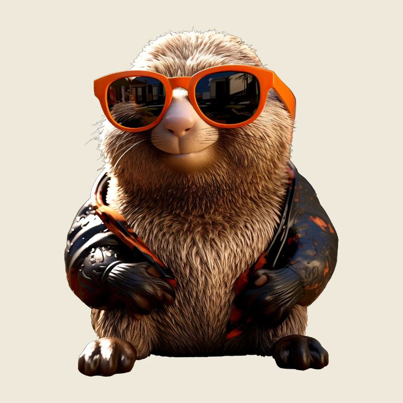 Maulwurf mit Sonnenbrille Liebe Süße Maulwürfe
