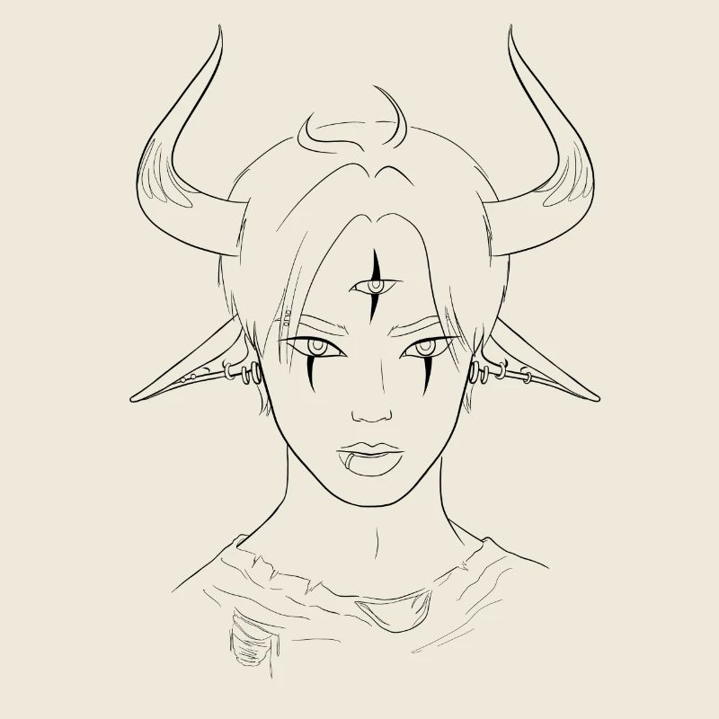 Inccubus Demon | Occult | Devil Horns | Piercing