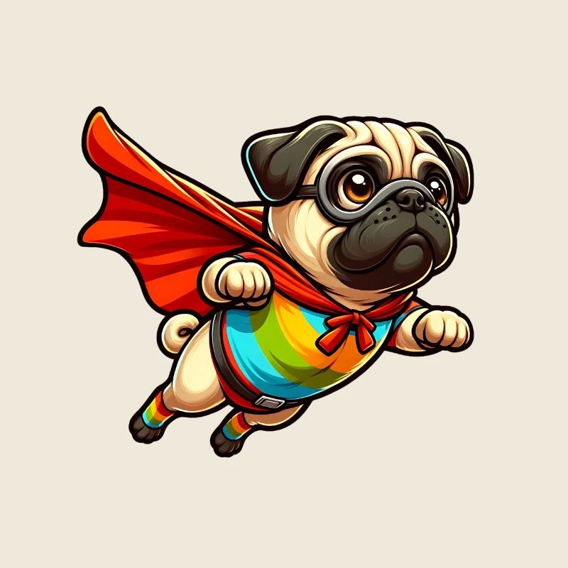 Superhelden-Mops