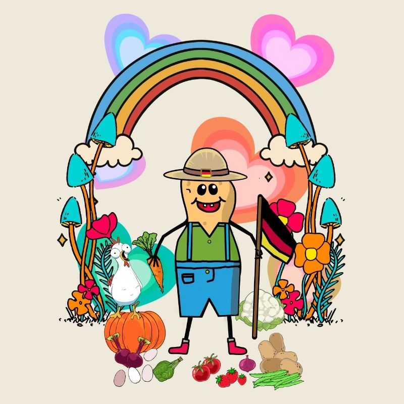 Peanut Farmer Farmers Germany Flags Vegetables