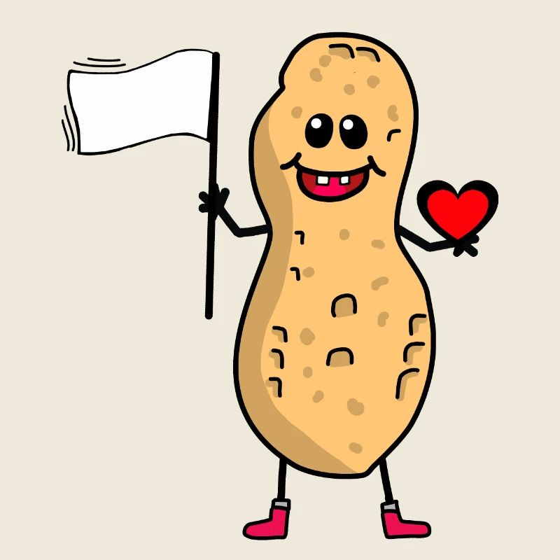 Peanut World Peace Peace Flag Peace Friends