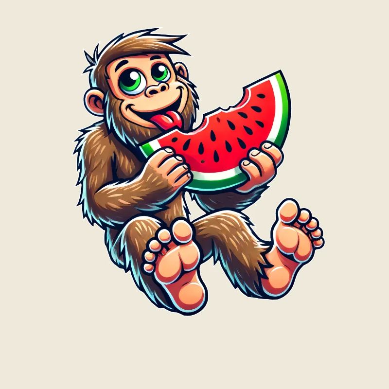 Sweet Bigfoot avec pastèque fruité dessin animé So