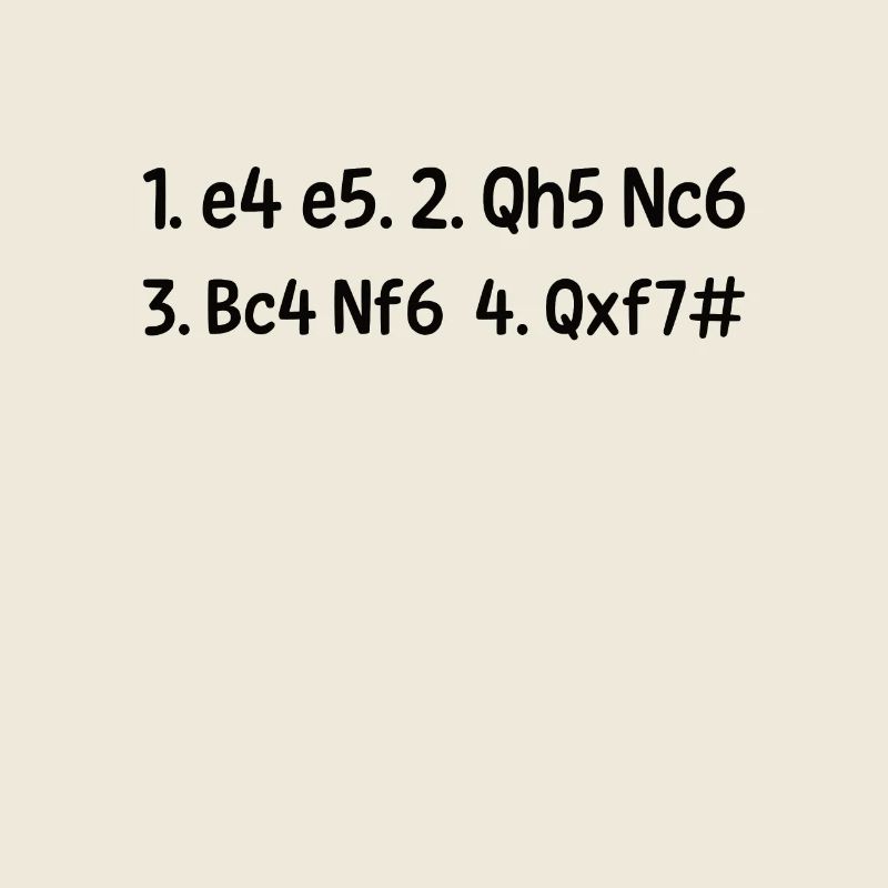 Schäfermatt - Schach, Schachfigur Geschenkidee