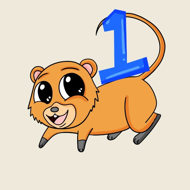Numéro 1 Numéro Un - Motif Quokka
