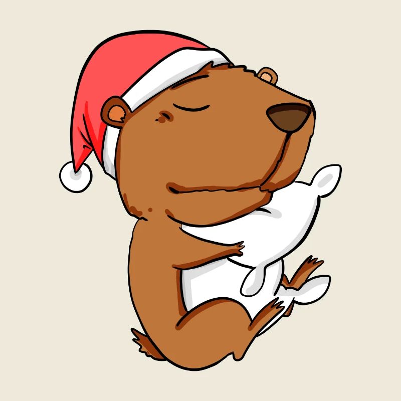 Capybara Capybara Capybaras Noël
