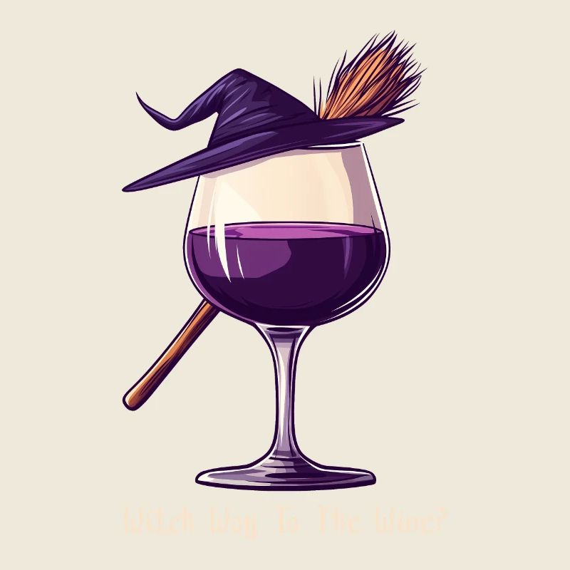Halloween Witch Wine Wine Glass Wine Drinker Gift