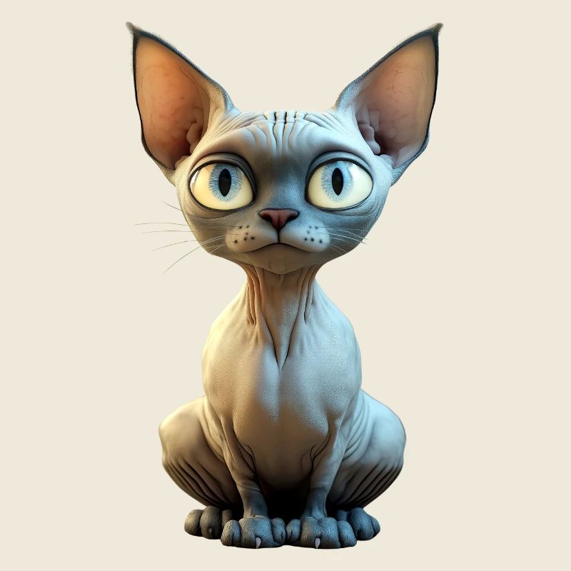 Chat Sphynx Chat Sphynx Chat Canadien Mignon Sphinx