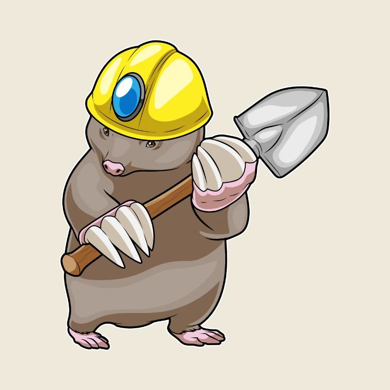 Mole Miner Shovel Mining