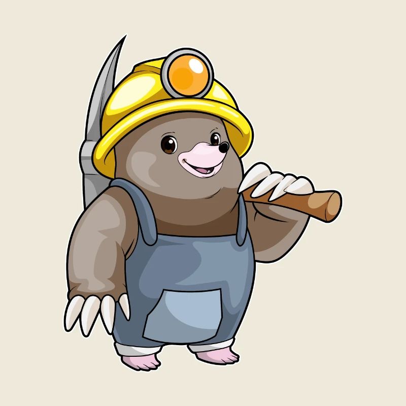 Mole Miner Pickaxe Mining