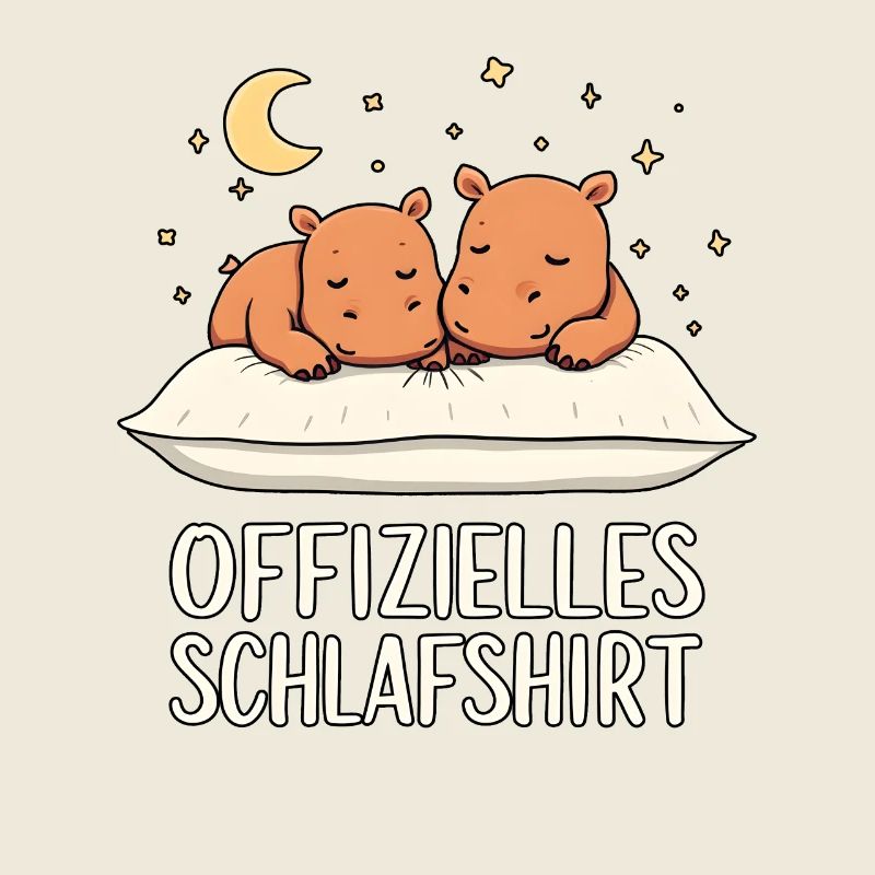 Official Hippo Pyjama Sleep Shirt Pair