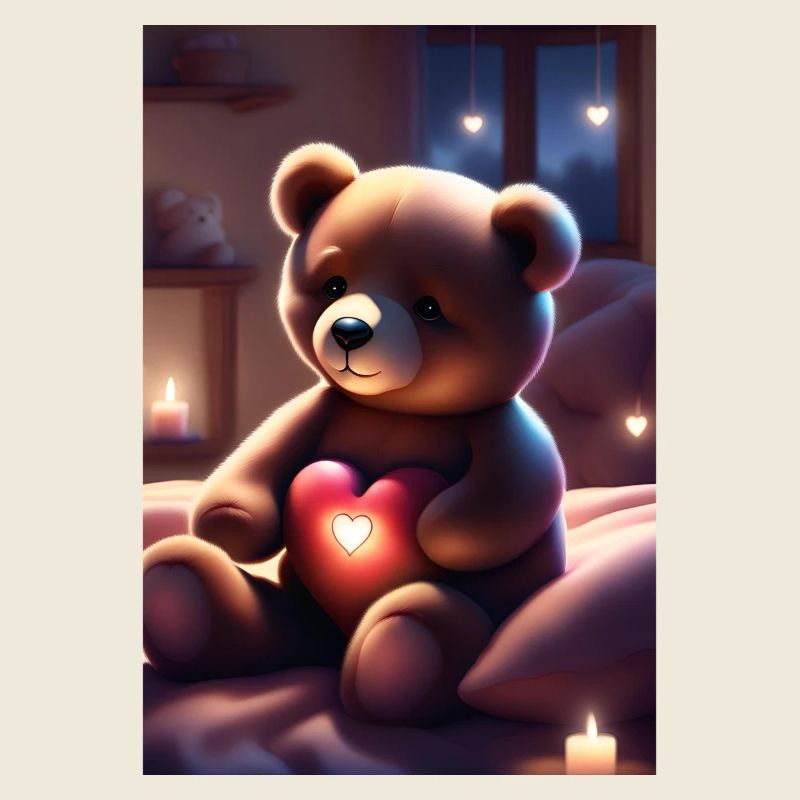 Teddybär mit Herz