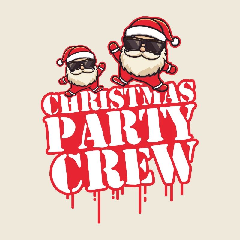 Weihnachten Party Crew X-Mas