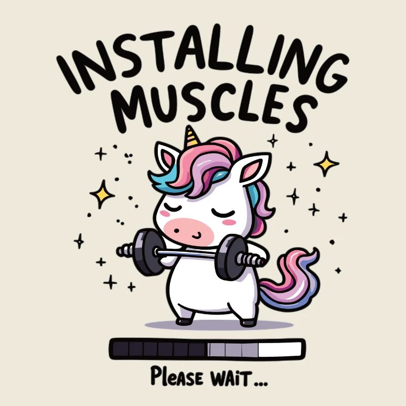 Installing Muscles Please Wait Weight Training Einhon