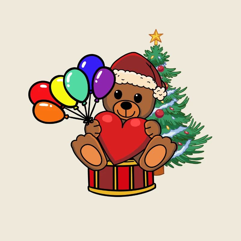 Teddy Teddybär Bär Weihnachtsmann Nikolaus Kinder