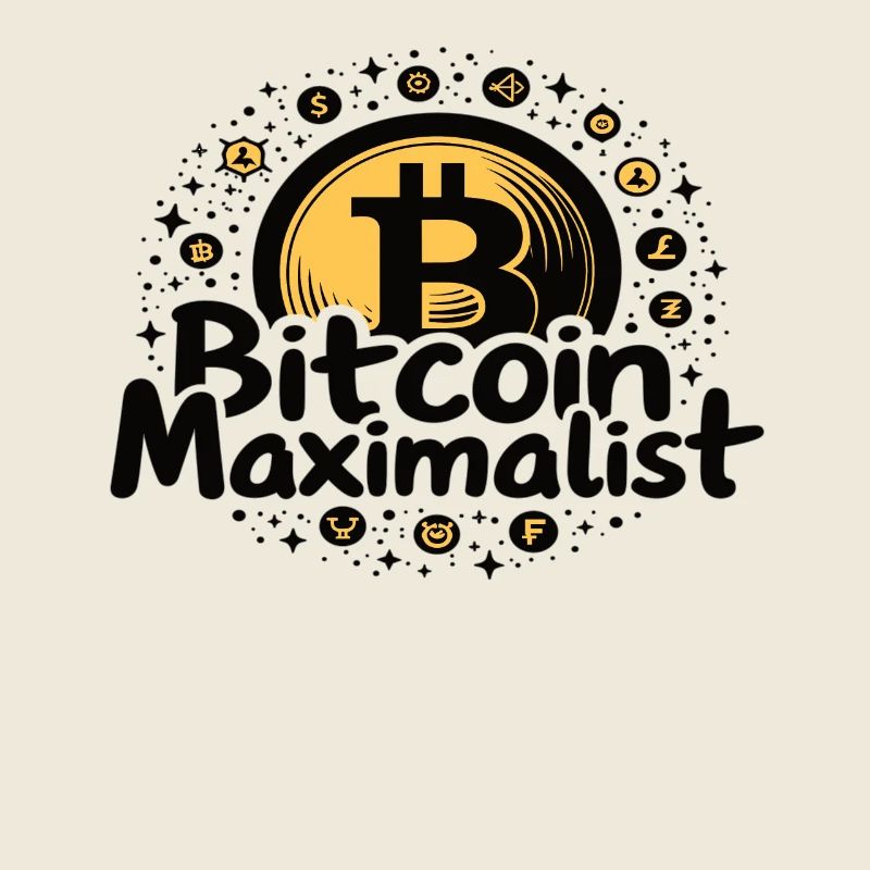 Bitcoin Maximalist - Design crypto élégant