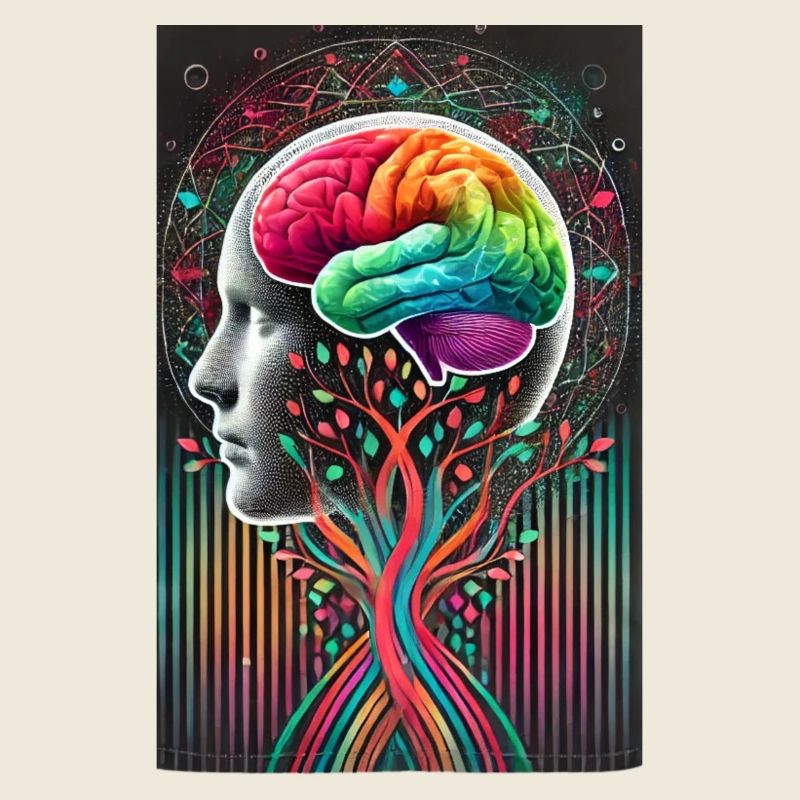 Surreal Brain Tree Design – Creative Fusion