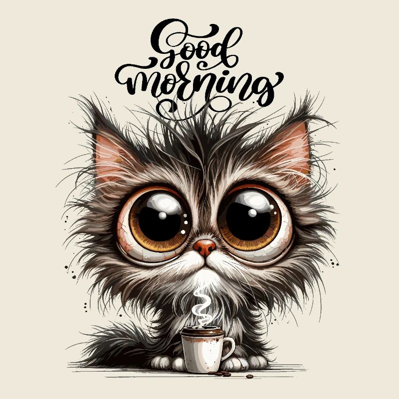 Cat Coffee Caffeine Coffee Mug Morning Grouch Sweet