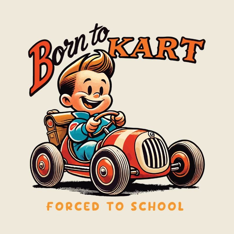 Born for karting retro style