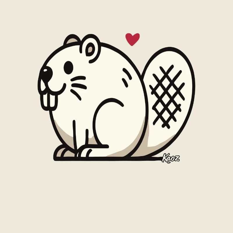 Lustiger dicker Biber