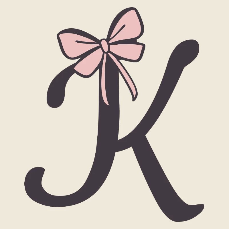 Initial letter K bow