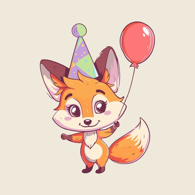 Renard Anniversaire Bébé