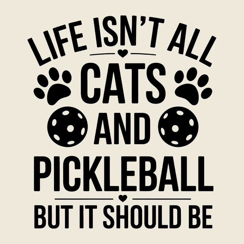 Pickleball Dire Chat Drôle Pickleball Cadeau