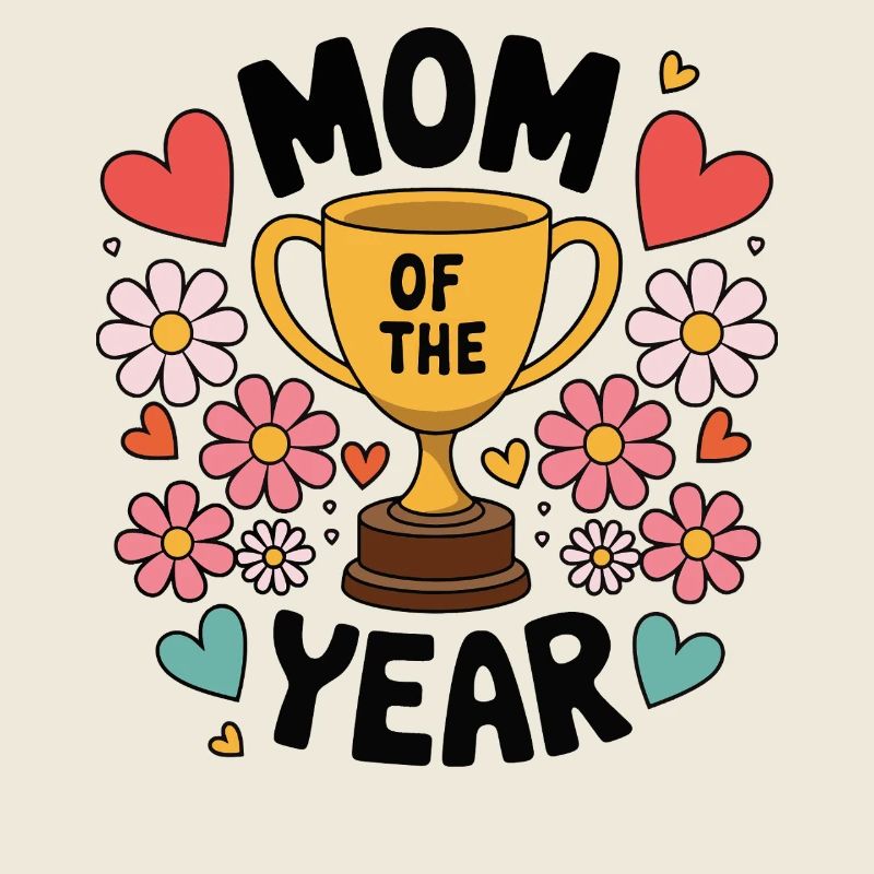 Mutter des Jahres | Niedliches Trophäen-Design Muttertag