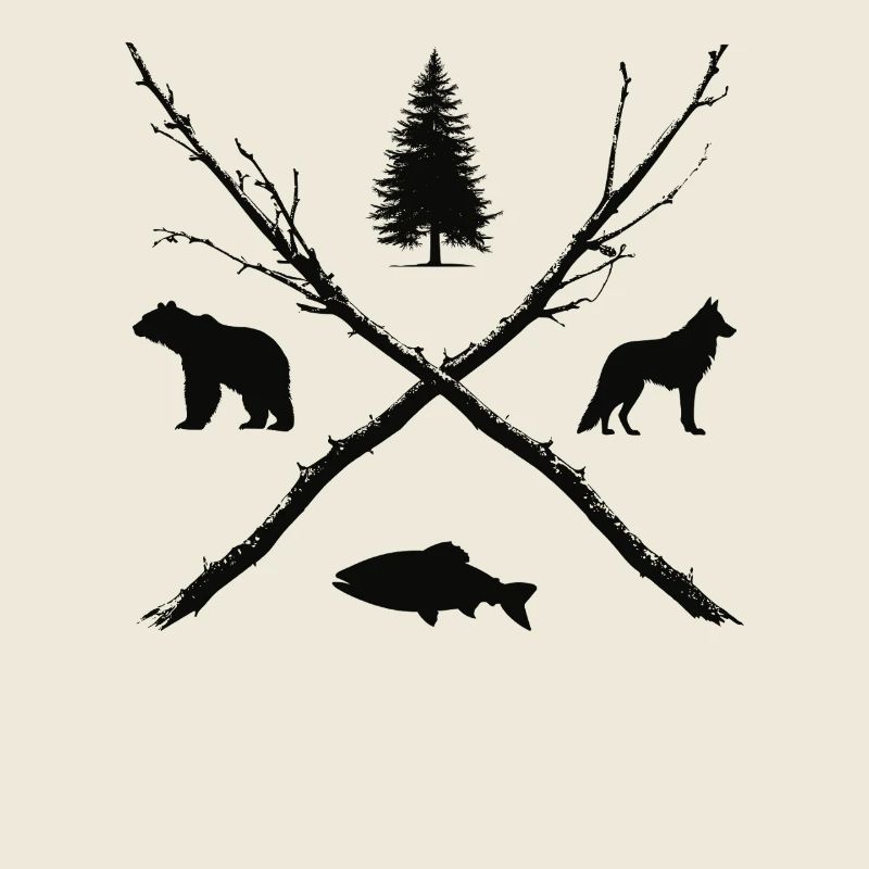 Hiking Outdoor Forest Nature Lover Hunter Gift