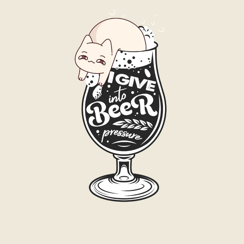 Funny Cat Beer Imprimer Citation Funny Cat Beer