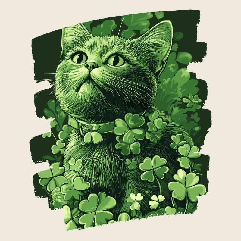 St Patricks day Katze
