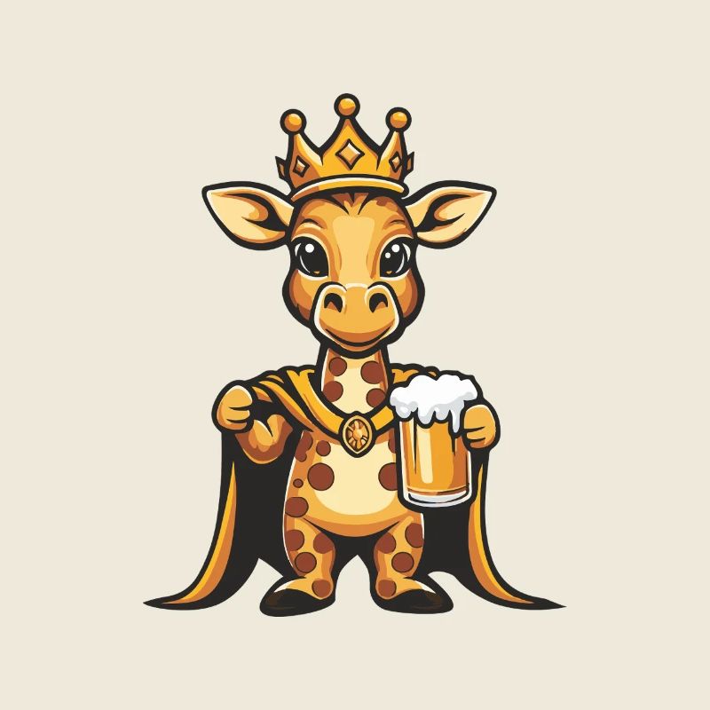 Giraffe Bier Lustig