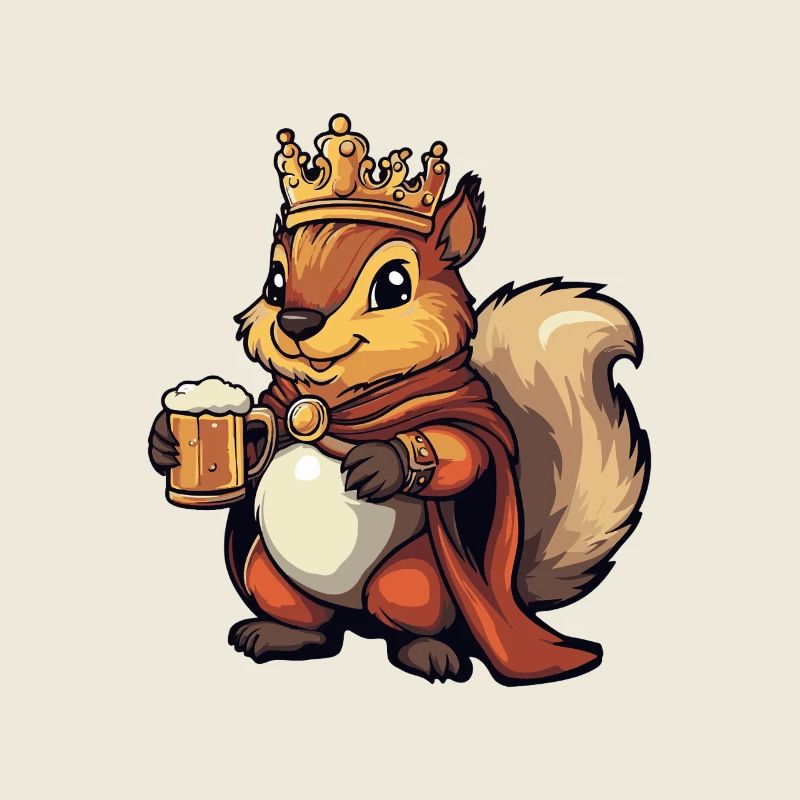 Eichhörnchen Bier Lustig