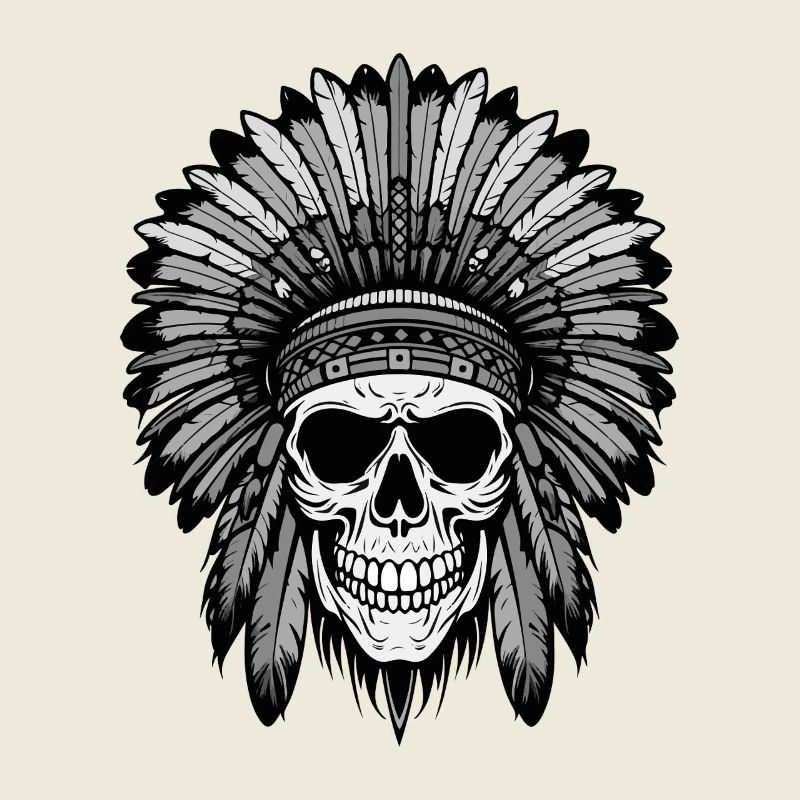 Apache Indian Chief Skull