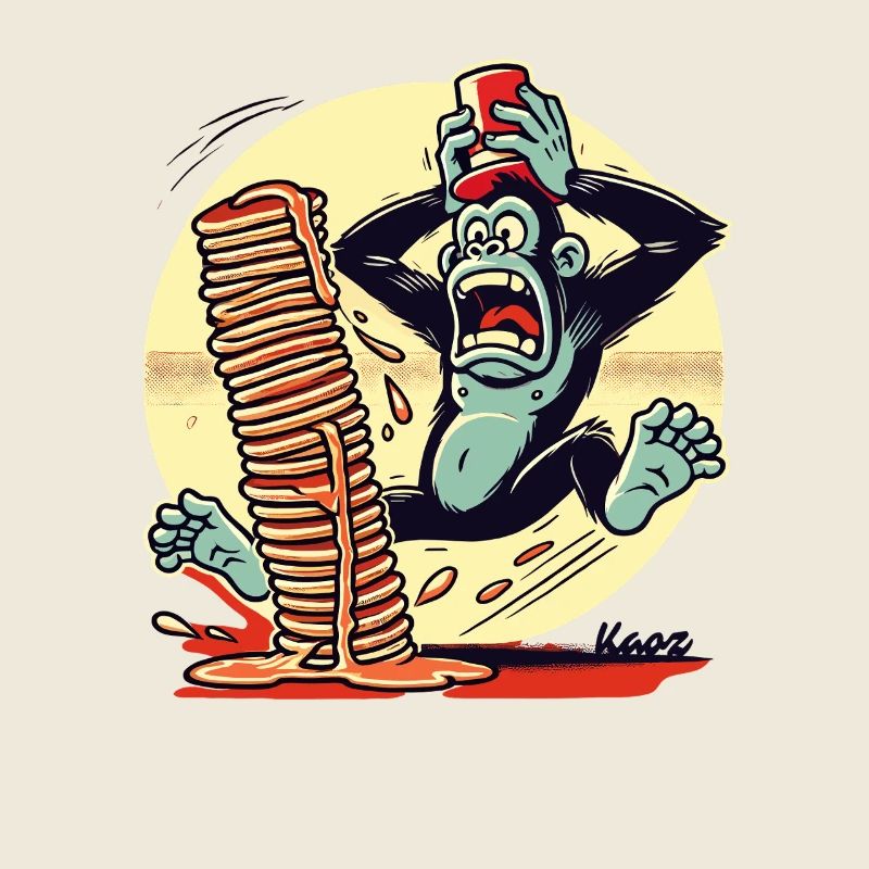 Pancake monkey – chaos with syrup
