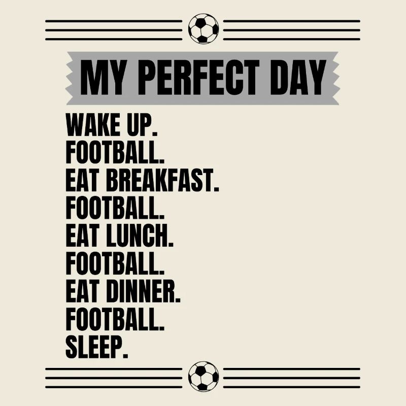 Perfekter Tag Fußball Spruch