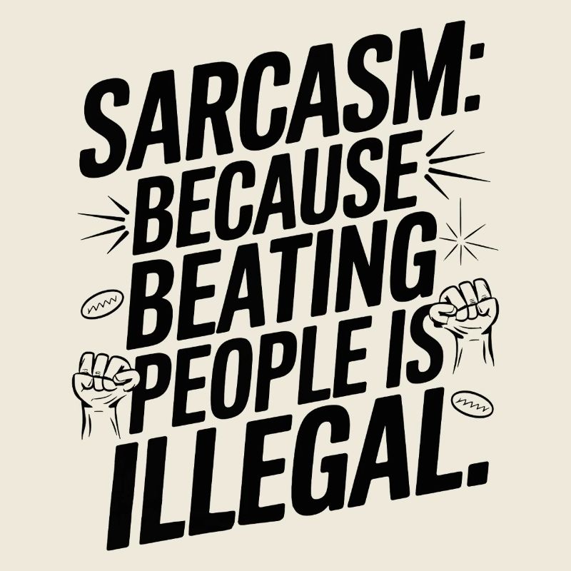 Sarcasm Because Silence Isn't Always an Option