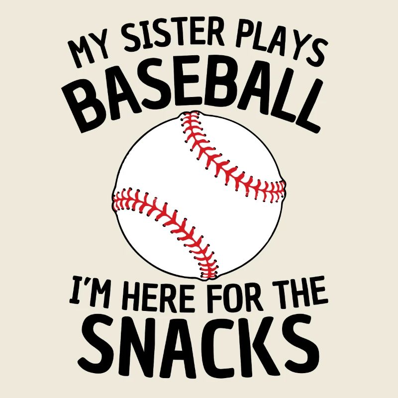 Drôle de conception de sœur de baseball