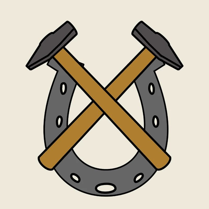 Fer à cheval Cheval de forgeron