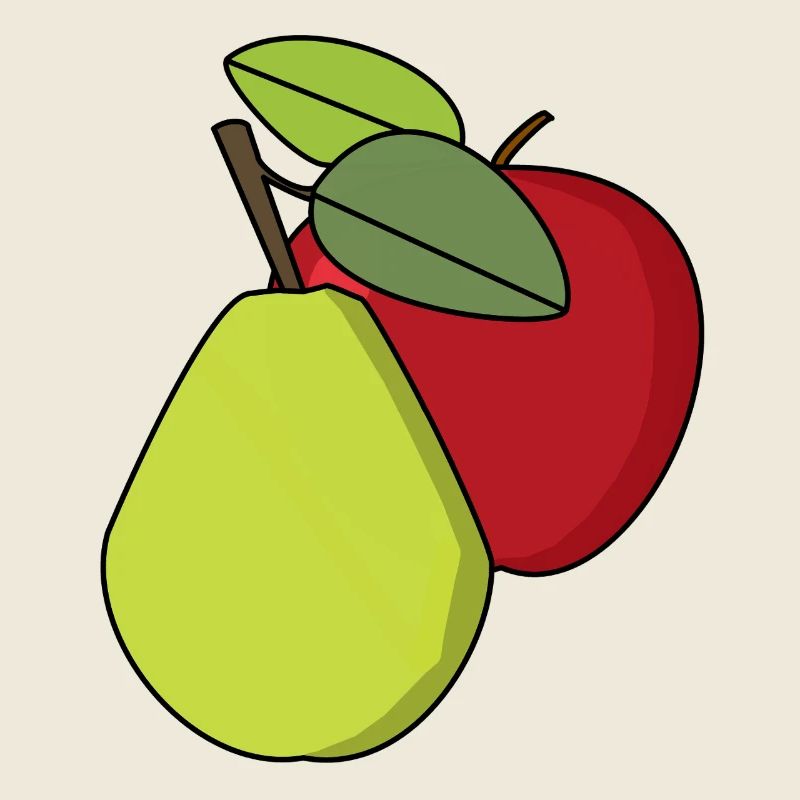 Obst Früchte Apfel Birne