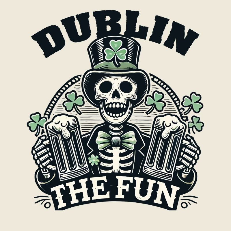St. Patrick's Day Dublin The Fun Skeleton