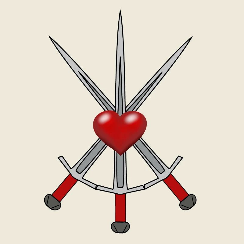 Épée Chevalier Médiéval Épées Guerrier Coeur