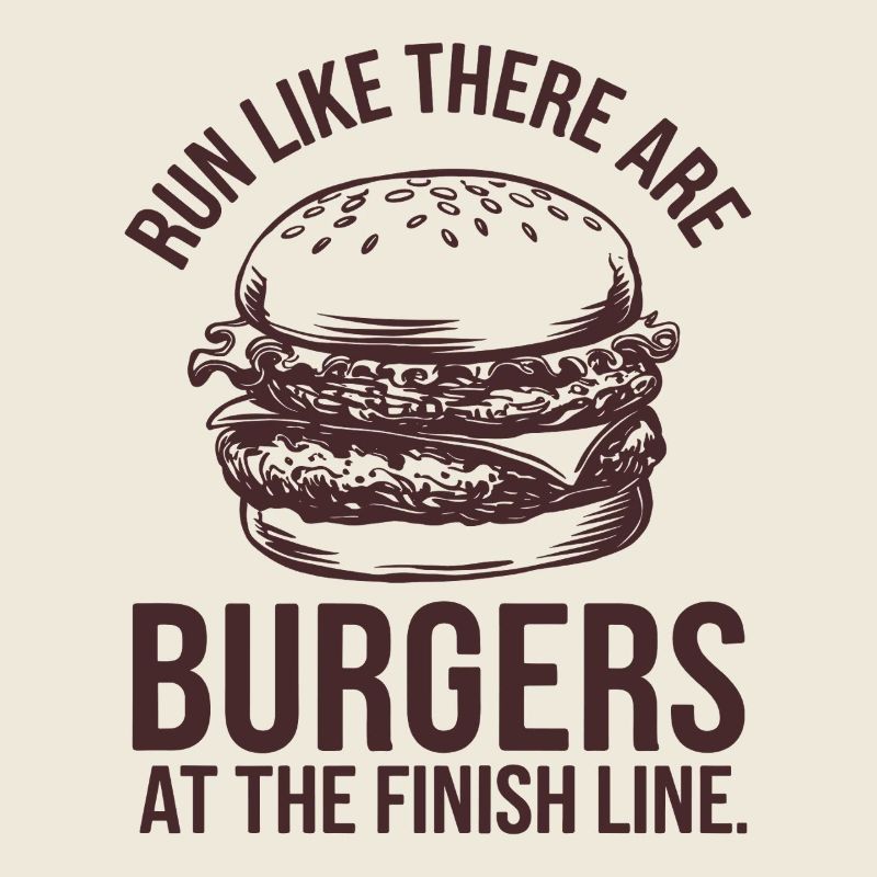 Lauf Wie Ein Burgerhungriger Marathonläufer