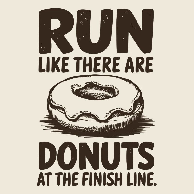 Courez comme un marathonien, beignets à l’arrivée